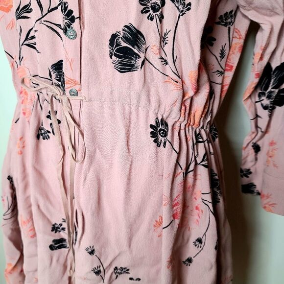 Free People | Lena Floral Mini Shirt Dress - Picture 2 of 7